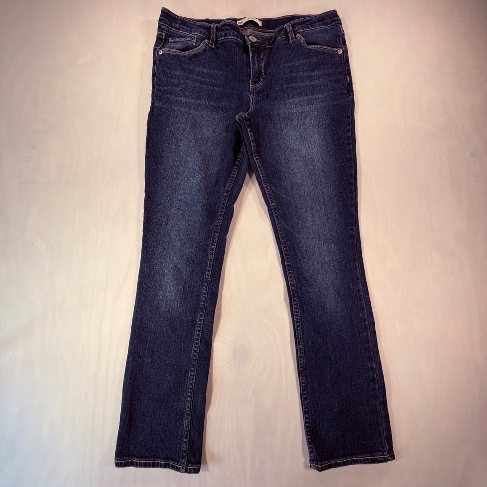 Levi's 711 Skinny Jeans Women 16.5 Plus Blue Indigo Mid Rise Denim